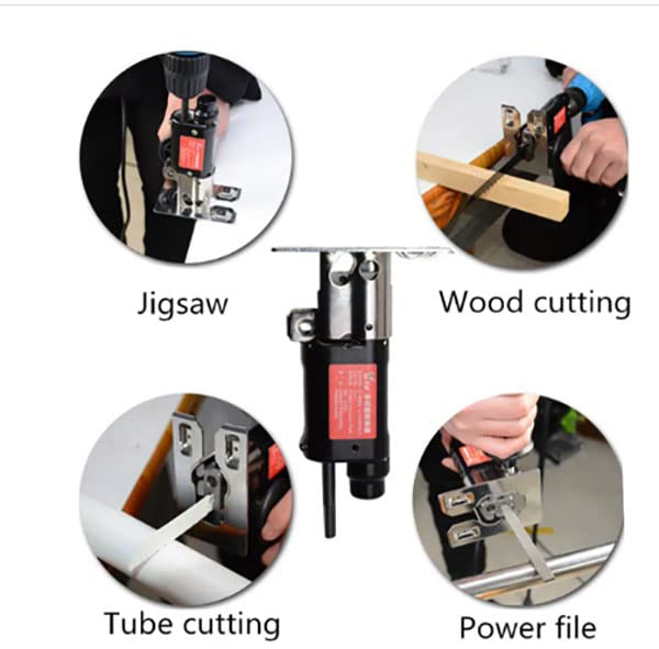 Image of YADAV DY Tools Multifunction Reciprocating Saw Attachment Change Electric Drill Into Reciprocat Saw Jig for The Wood Metal Cutting Metal File