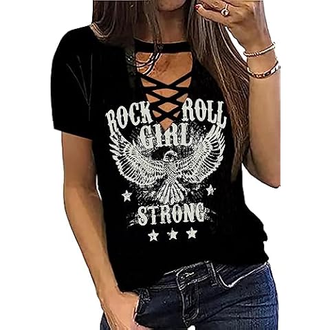 ZIFOTA Vintage Rock Band T-Shirt for Women Cover