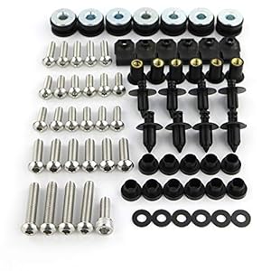 Xitomer Fairing Bolts Kits, Fit For Yzf R6 2006 2007 Bodywork Screws, Mounting Kits Washers/Nuts/Fastenings/Clips/Grommets (Stainless Steel) 1 51aln2vw+0l. sl500 . ss300