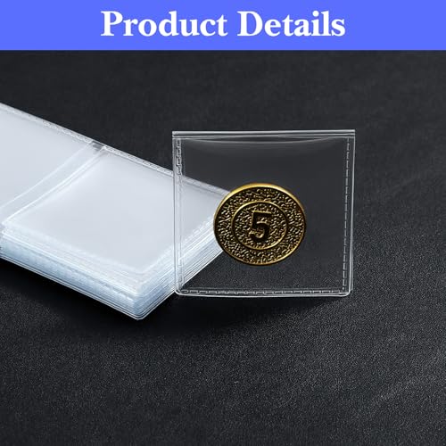300 pcs Doble bolsillo para monedas 2x2 miniatura 4