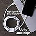 Amazon Basics USB-C to Lightning ABS Charger Cable, MFi Certified Charger for Apple iPhone 14 13 12 11 X Xs Pro, Pro Max, Plus, iPad, 6 Foot, White