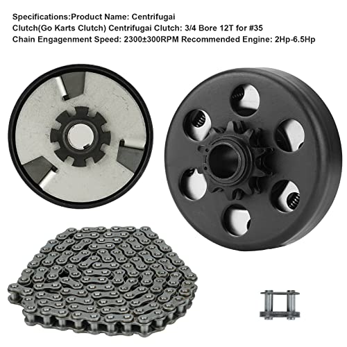 image for SEHNSUCHT Go Kart Clutch 3/4 Bore 12T with #35 Chain, for Predator 212