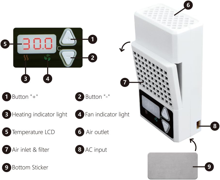 3DTOOLS Resin 3D Printer Temperature Controller Heating Thermostat Temp Control for LCD, DLP ELEGOO,ANYCUBIC,CREALITY LCD DLP 3D Printer