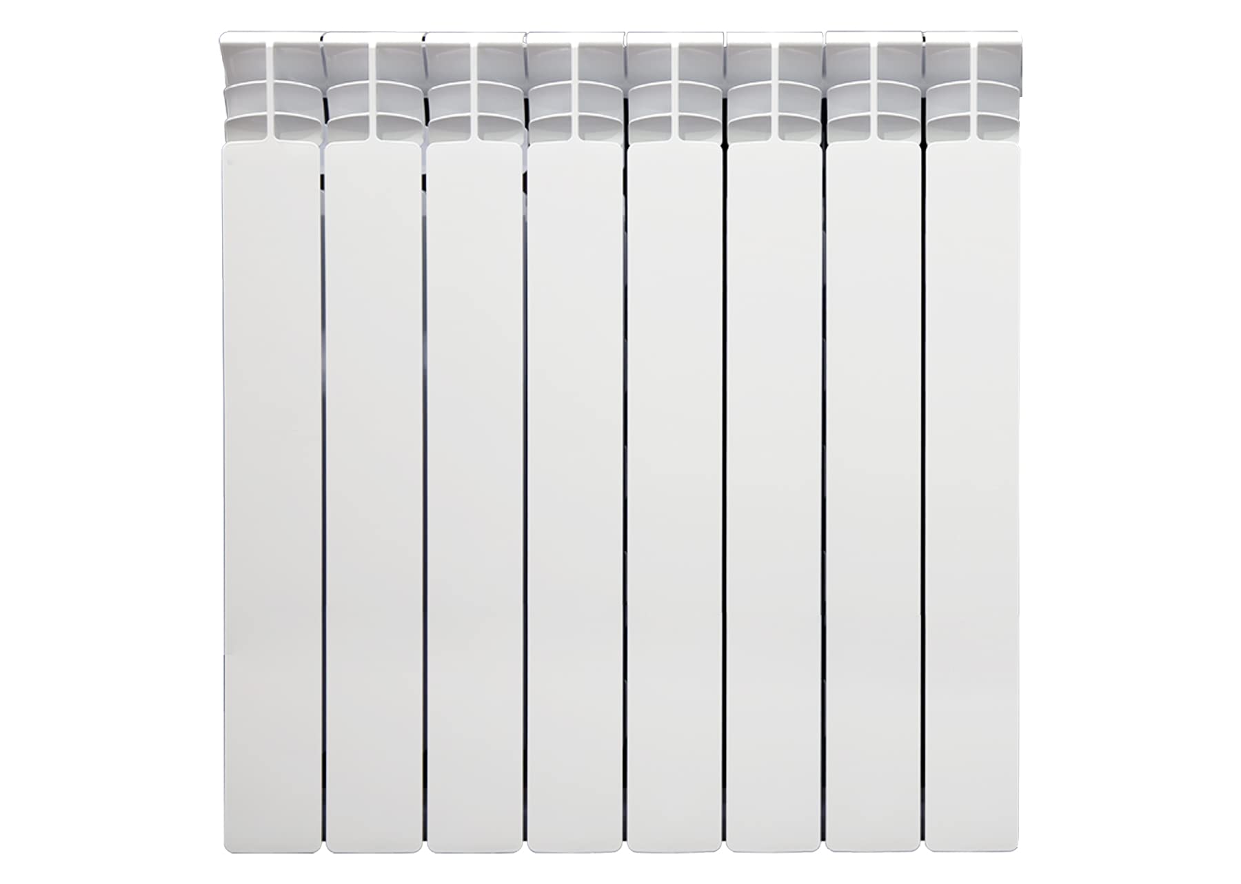 Fondital V710AM04408 Radiatore in alluminio pressofuso Exclusivo D3, Interasse 600 mm, 8 elementi, bianco