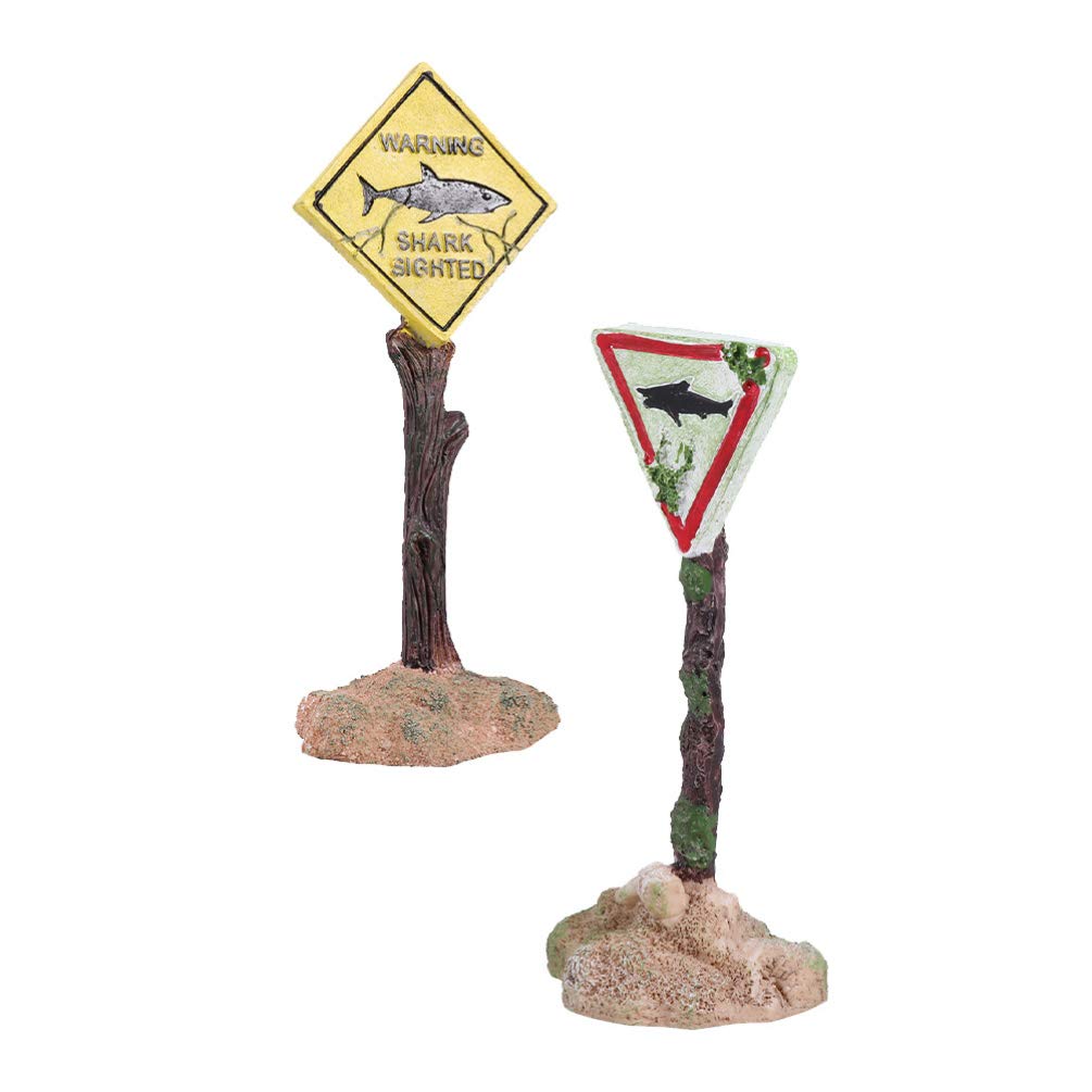 Cabilock Miniature Resin Garden Landscape 2pcs Resin Aquarium Decor Lifelike Landscape Ornaments for Room Decoration