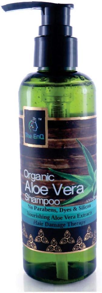 The Enq Organic Aloe Vera Shampoo, Multicolor, 200 ml