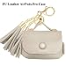 Produktbild PU Leder AirPods Pro Hülle, Handtaschen-Design Lederhülle mit Karabiner Kompatibel mit Apple AirPods Pro 2019, Kratzfest Schutzhülle Stoßfeste Hülle für Frauen (Unterstützung Wireless Charging) (Weiß)
