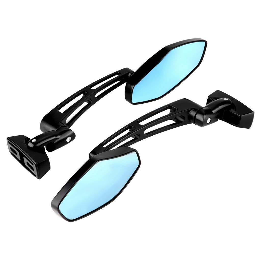 Qiilu 2 pièces Rétroviseur, Rétroviseur de Course de Moto Modifié Miroirs Latéraux pour CBR 600 / Ninja 250 500 / FZR YZF 600 600R