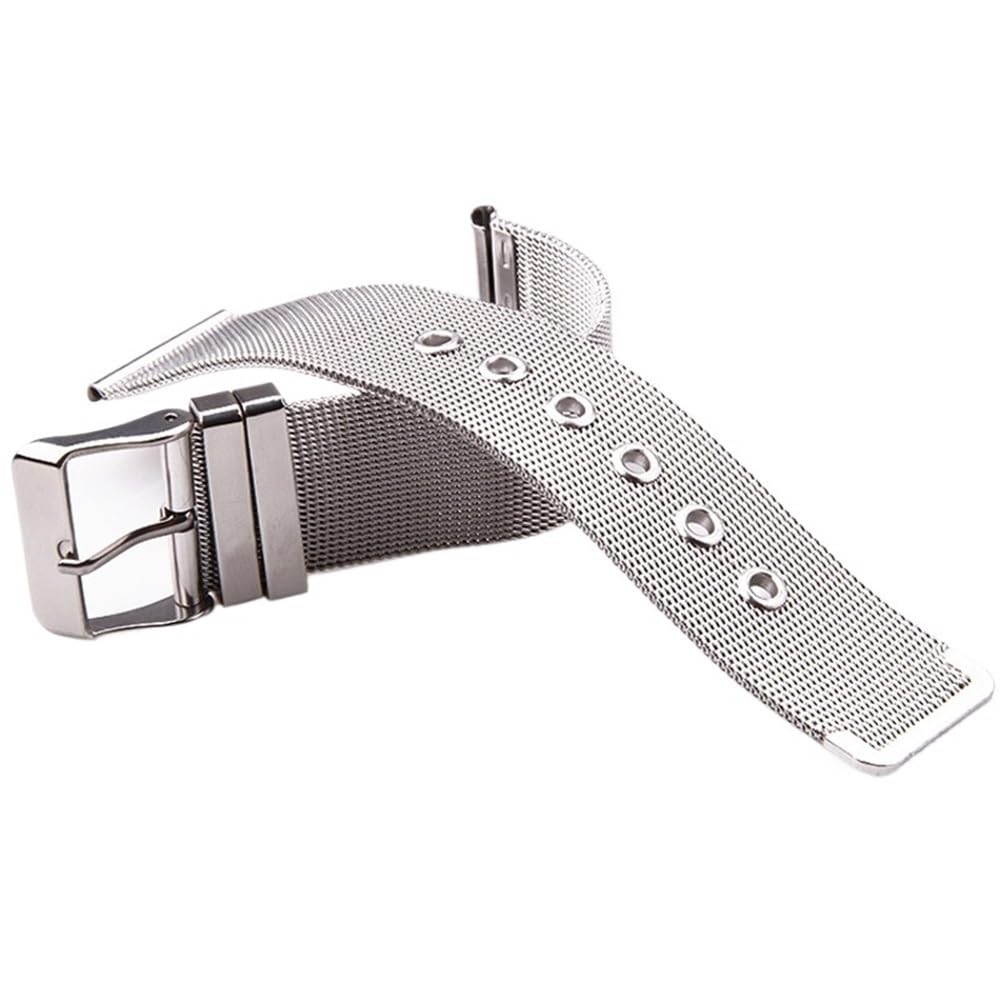 Correa de la banda de vigilancia de reloj de acero inoxidable Cinturón de escritura universal ajustable 14/16/18/20/22/24 mm oro plateado de oro negro rosa negro
