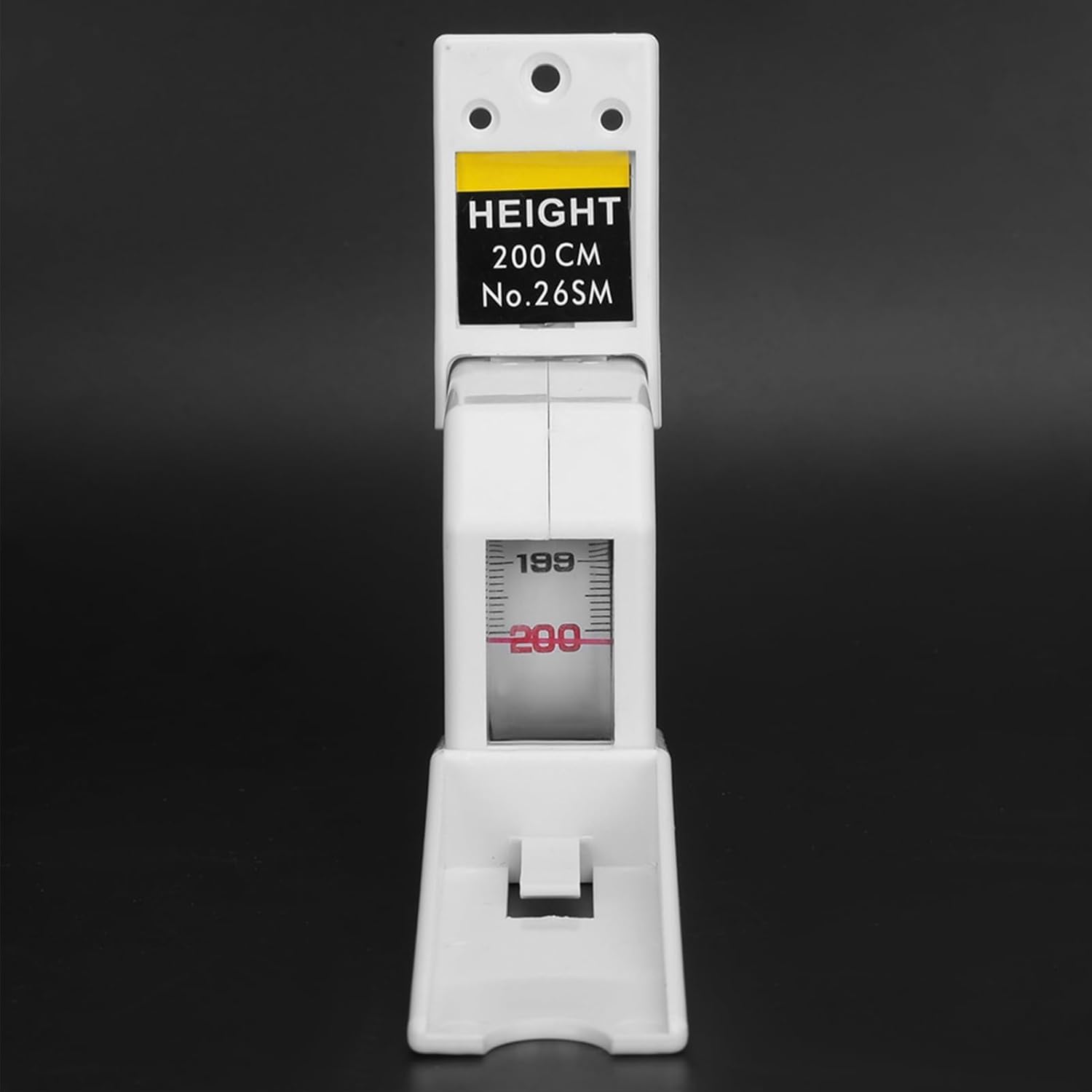 Height Measuring Ruler, 2 Meters Height Stature Meter Retractable Measuring Tape Ruler Metal Measuring Tool for Adults Tallimeter Child Chart (White)
