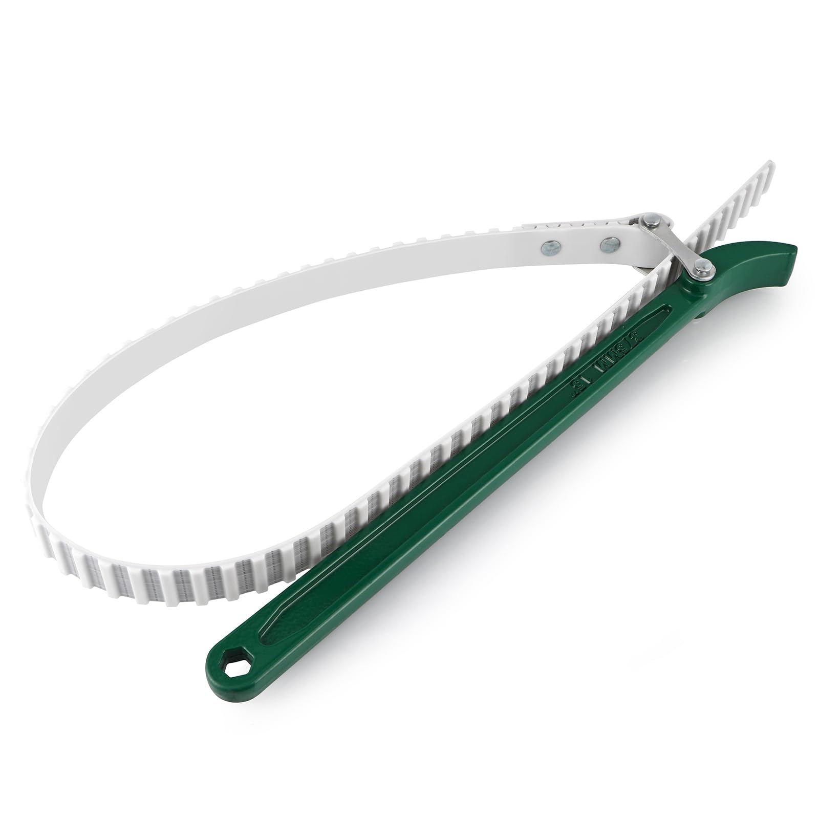 Sanbege 15" Belt Strap Wrench with Adjustable 36" Steel Wire Rubber Strap, Multipurpose Oil Filter Removal Tool