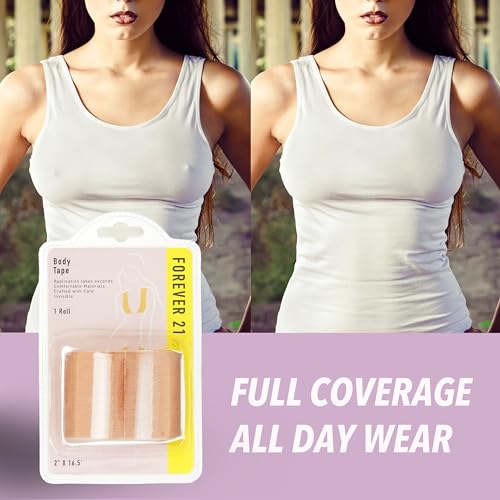 Body Tape - 1pk Comfortable Body Tape for Skin | Easy Application for Breast, Fabric Skin, Face Lift Tape, Fashion Tape for Dresses (Beige) - Thumbnail 5
