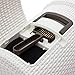 Curver petlife Katzentoilette mit Deckel, Katzenklo inklusive Schaufel, moderne Rattangeflecht-Optik, weiß, 51,5 x 38,5 x 40 cm
