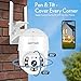 Cámara de Seguridad WiFi Exterior, Aottom 1080P PTZ Camara Vigilancia Exterior, Cámara...