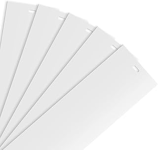 5 Pack 82.5" x 3.5" PVC Vertical Blind Replacement Slats, Blind Replacement Slats for Sliding Glass Doors, Window, Curved Smooth