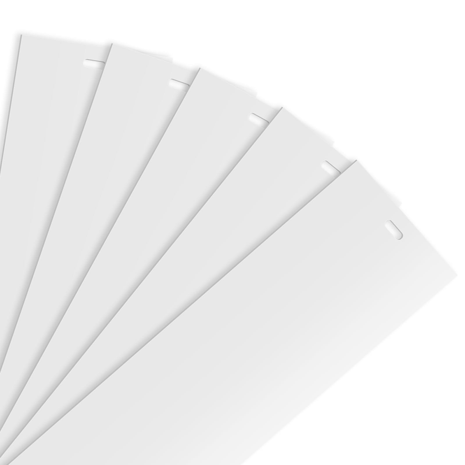 5 Pack 82.5" x 3.5" PVC Vertical Blind Replacement Slats, Blind Replacement Slats for Sliding Glass Doors, Window, Curved Smooth