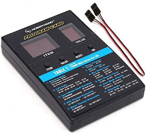 ESC LED Program Card Box for Platinum V1/V2 FlyFun V5 XeRun EzRun QuicRun SeaKing Series Brushless Aircraft Car Boat Robot ESC