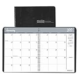 House of Doolittle 2018-2019 Two Year Calendar Planner, Monthly, Black Cover, 8.5 x 11 Inches, January - December (HOD262002-18)