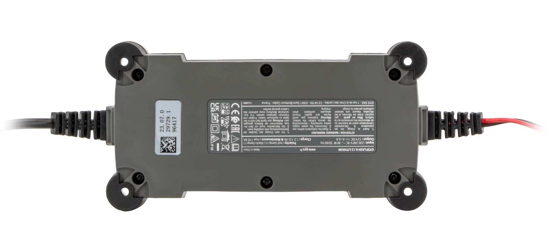 GYS Cargador de batería de Coche para Coche Moto | Potección contra cortocircuito 029729