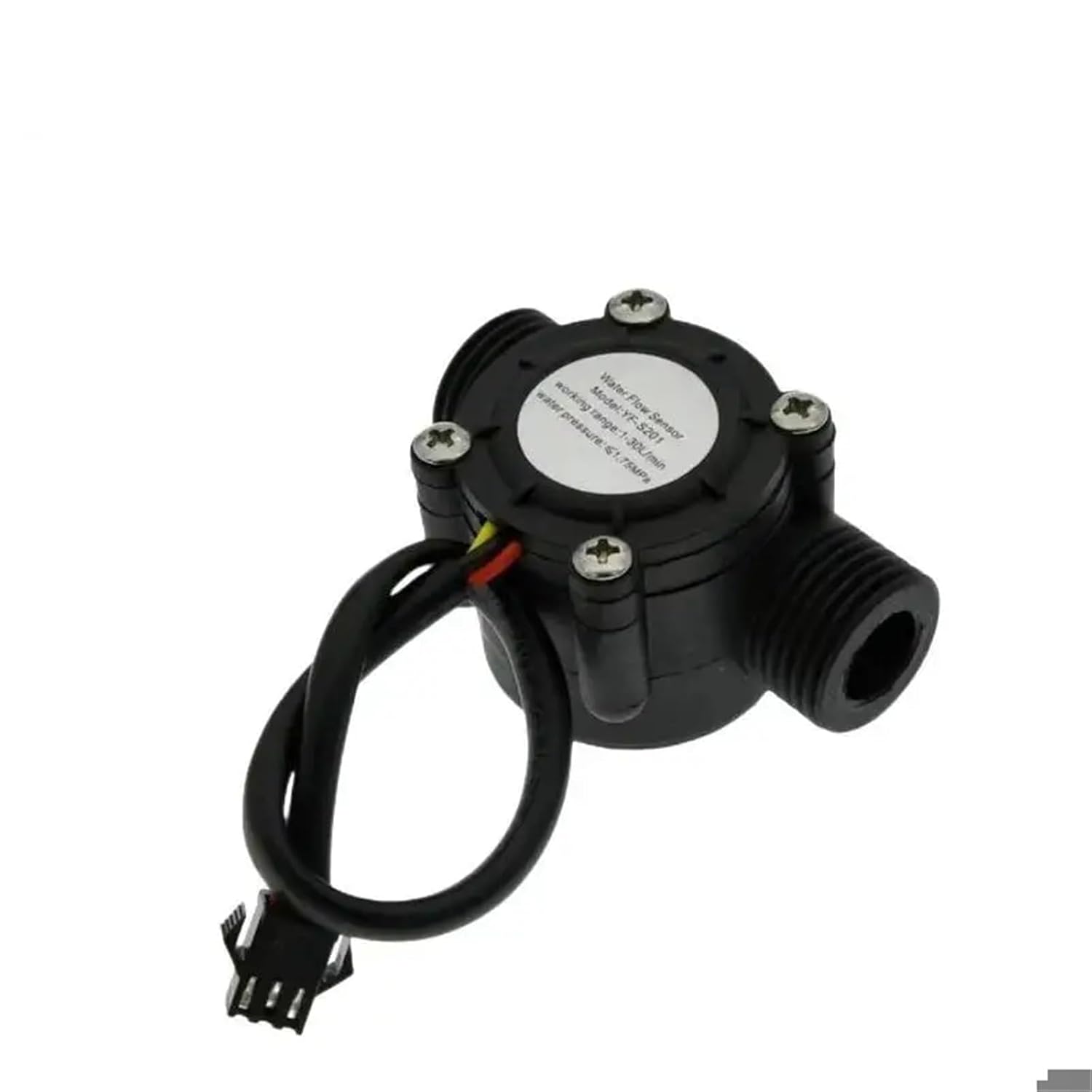 1pcs Liquid Flow Meter Sensor 5-18V 1-30L/min Range for Water Coolant Suitable for DIY Automation Projects(A1)