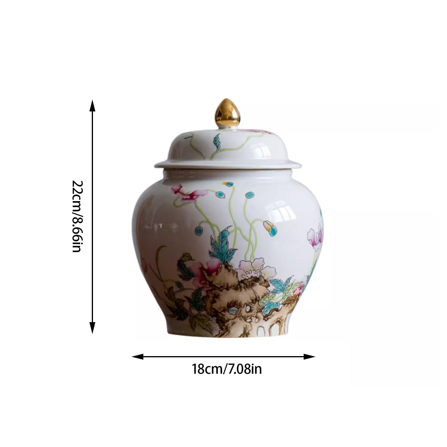 XYNSNDB Pojemniki kuchenne Pojemnik ceramiczny na herbatę Pojemnik na herbatę o bardzo dużej pojemności Pojemnik na herbatę chińską Sober do serwowania mielonej kawy, herbaty, cukru, soli i nie tylko