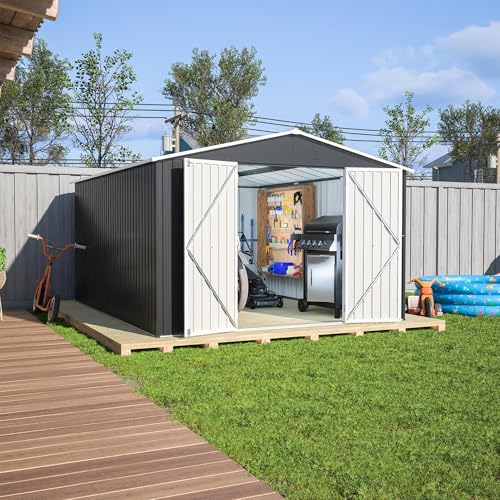 Ballcast1012ftoutdoorstorageshedmetalwaterprooftoolshedswithlockandkeyheavydutyshedsunitwdoorsandventsgalvanizedsteelgardenhouseforstoringbicyclesbarbequesblack Urban Country Home Decor Ball cast 1012 ft outdoor storage shedmetal waterproof tool sheds with lock and keyheavy duty sheds unit wdoors and ventsgalvanized steel garden house for storing bicyclesbarbequesblack urban country home decor