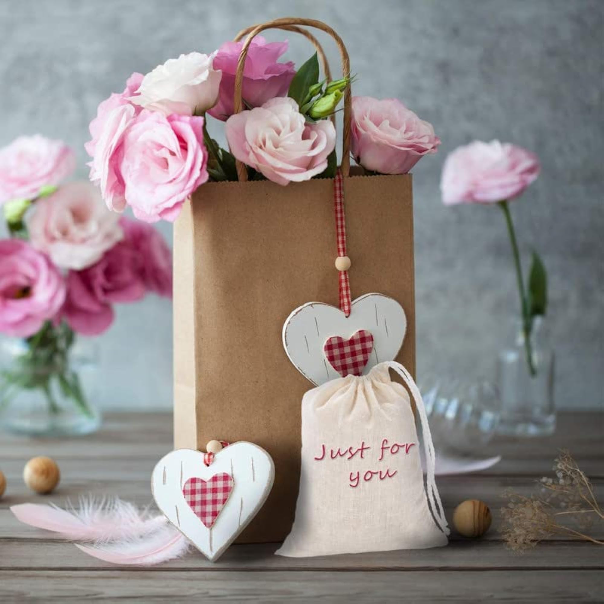 50 Pcs Muslin Bags, 3 x 4 Inch