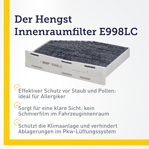 Hengst E998LC Cabin Filter by HENGST FILTER - Used condition - Image 5