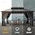 DWVO 10x12ft Gazebo Hardtop Double Roof Polycarbonate Canopy Outdoor with Netting and Shaded Curtains, Aluminum Frame Garden Tent for Patio, Backyard, Deck and Lawns, Gray