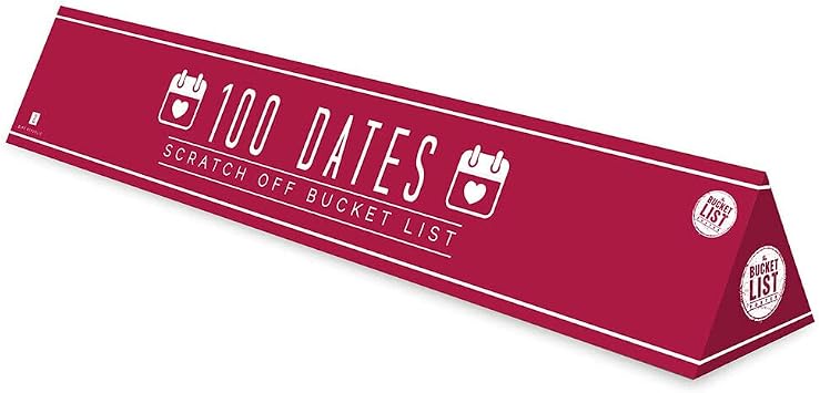 100 Dates Bucket List Scratch Poster