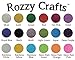 18 Color Glitter Iron-On Heat Transfer Vinyl Starter Pack - 18 Sheets Each One 12 in x 10 in PU - HTV for Cricut and Silhouette