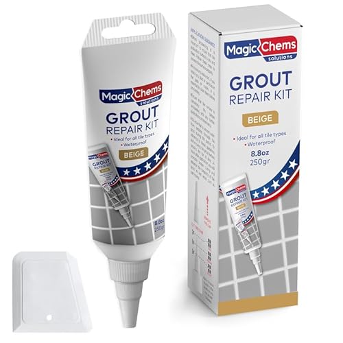 Tile Grout Repair, Beige 8.8 oz/250gr. Fast Drying Grout Repair