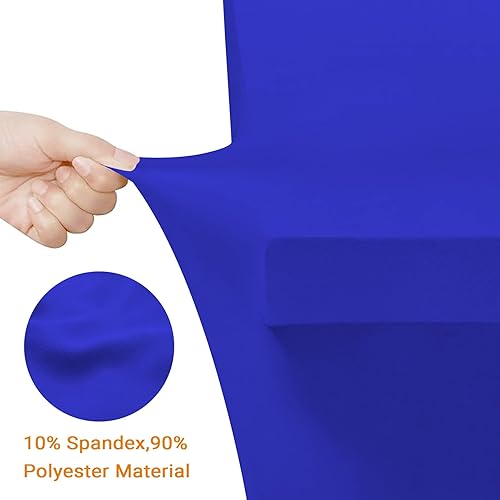 Miniatura 5 de Eurmax - Mantel ajustable de poliéster elástico con parte frontal cubierta y parte posterior descubierta, disponible en más de 30 colores