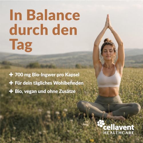 Bio Ingwer Kapseln Hochdosiert 700mg - 3 Monatsvorrat Vegan, PHYTHOLISTIC® – Ansicht 3