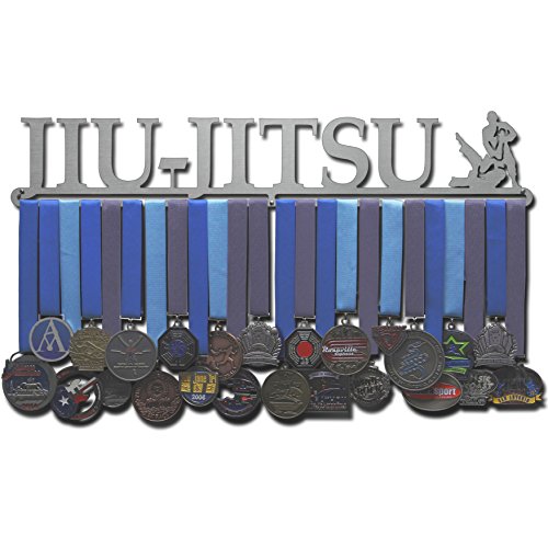 Allied Medal Hangers - Jiu-Jitsu (24" Wide with 1 Hang Bar) - Medal Hanger Holder Display Rack - Multiple Variations Offered!