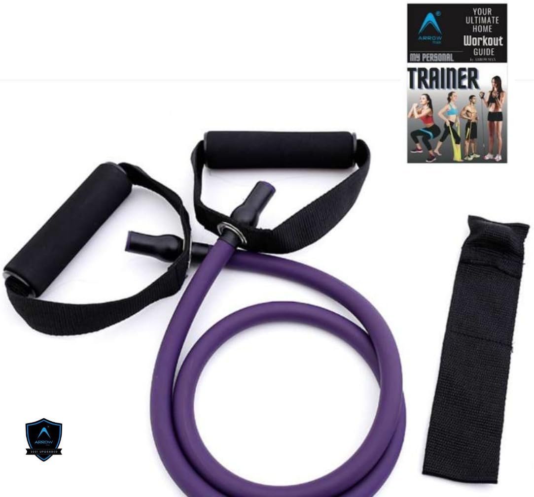 ArrowMax Heavy Resistance Tube for Toning and Home Workout 50 LBS Purple Resistance Tube (Purple) (B0CB8PVVYZ) Amazon Price History, Amazon Price Tracker
