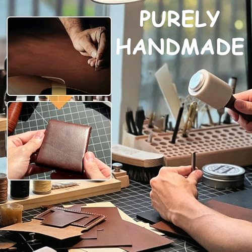 Image of Wallet for Men, The Wallet Store Purse for Men, Compact Leather Card Holder for Business Professionals, Travel and Daily Commuting, Dimensions 11x9x2.5cm