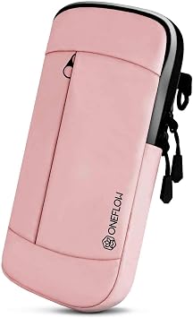 ONEFLOW Urban Sling for Huawei Pura 80 Ultra Mobile Phone Case for Hanging, Mobile Phone Belt Bag and Bracelet Combined, Mobile Phone Shoulder Bag with Wallet for Men and Women, Pink