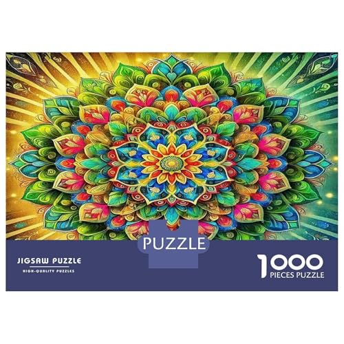 Rompecabezas de mandala de 1000 piezas para relajarse en casa y decorar la pared