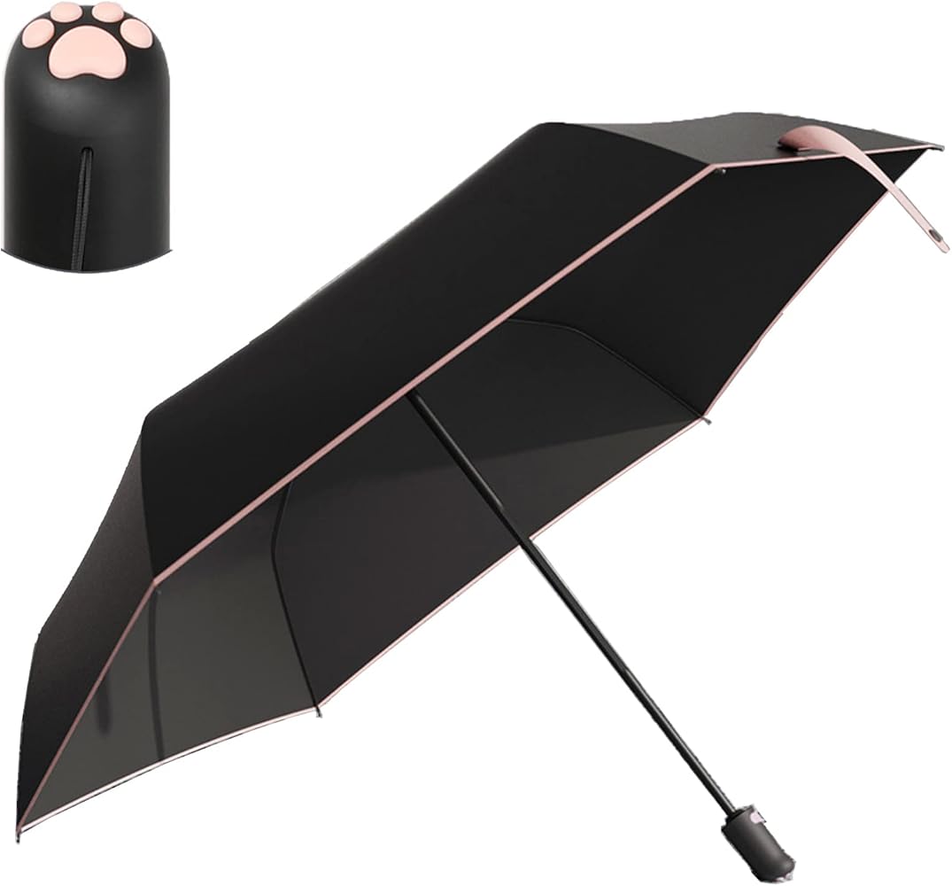 Amazon | Honsheng 【猫の足傘】 日傘 折りたたみ傘 uvカット