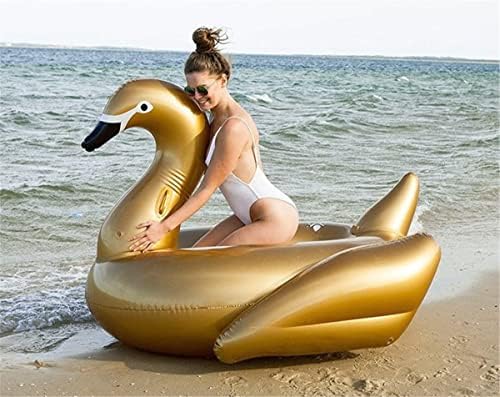 LianShi Inflatable Giant Lifebuoy Pool Summer Toy Inflatable Good Mouth Swan