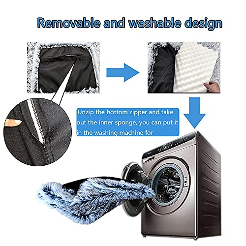 TMbsfatn-Dog-Bed-Memory-Foam-Orthopedic-Dog-Bed-Removable-Washable-Pet-Dog-Bed-Dog-cage-pad-dog-box-pad-L-gray-white