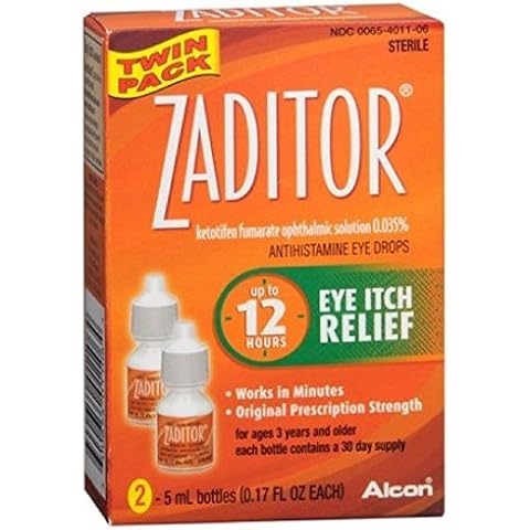 Zaditor Antihistamine Eye Drops Twin Pack 0.34 Fl oz Cover