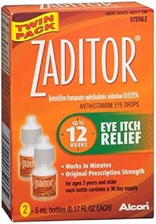 Zaditor Antihistamine Eye Drops Twin Pack 0.34 Fl oz
