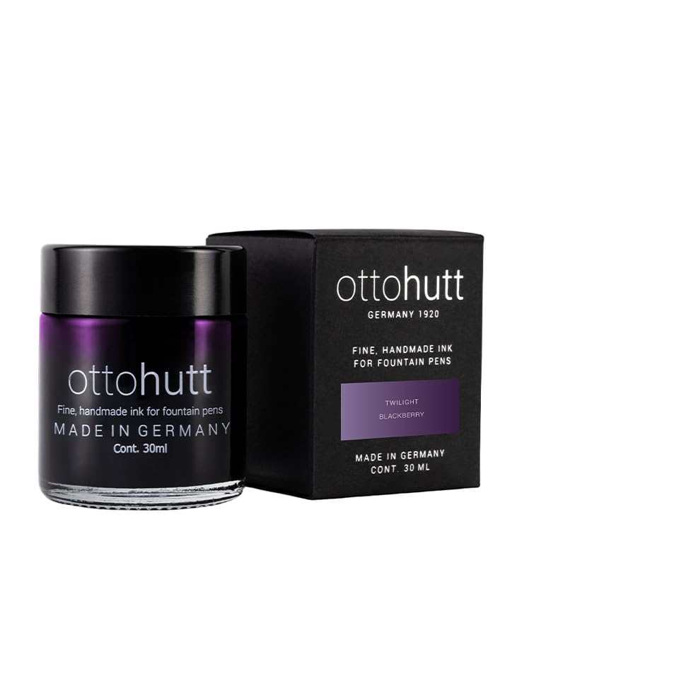 Otto Hutt Purple Ink in Design Glass with 30 ml Capacity, BlackBerry Scent, Dimensions: 4.7 x 4 cm, 949109