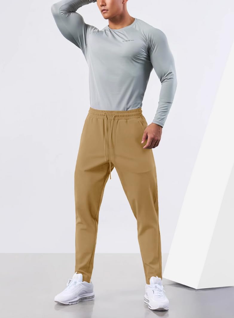 Men's Sweatpants with Zipper Pockets Joggers Athletic Running Workout Gym Stretch Tall Track Pants - Image 7