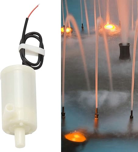 Miniatura 4 de Bomba de fuente de agua, bomba de agua sumergible portátil Dc 3V5V6V anfibio horizontal bajo ruido fuentes eléctricas mini Wasserpumpe para piscina,