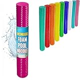 California Sun Deluxe Unsinkable Foam Pool Noodle – Extra Thick, Soft Float for Adults & Kids – Closed-Cell Foam, UV Resistant – Great for Pool, Lake, Beach, and Water Exercise (Hot Pink)