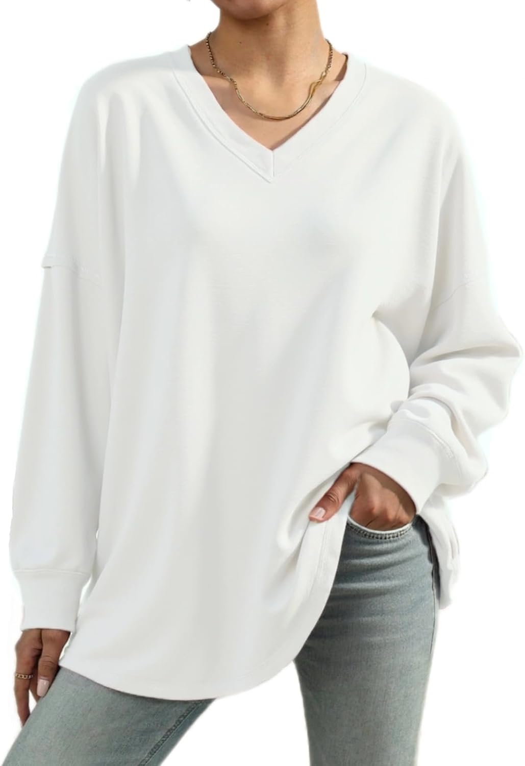 White V Neck
