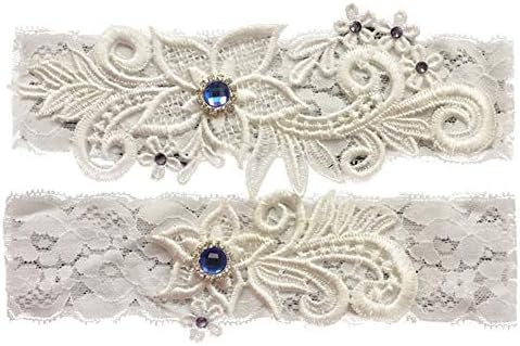canjoyn Wedding Bridal Lace Garter Set Keepsake Toss Tradition Vintage